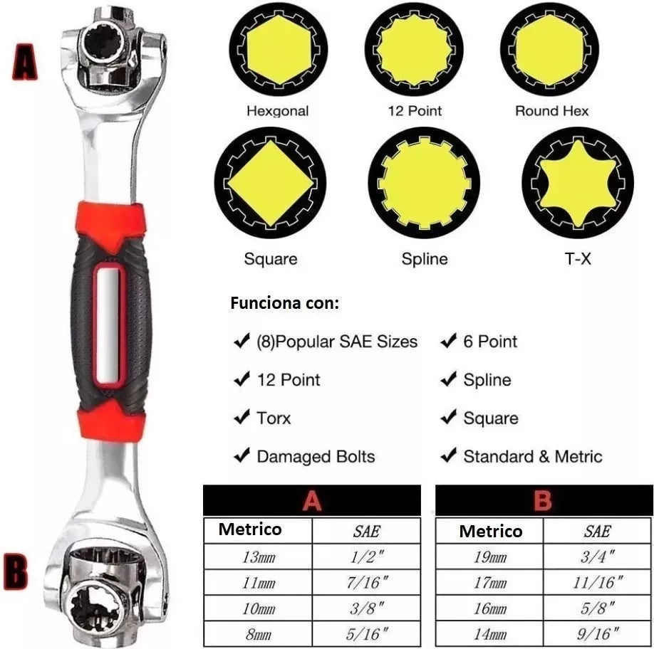 Llave Multifuncional 48 en 1 - 360Tool